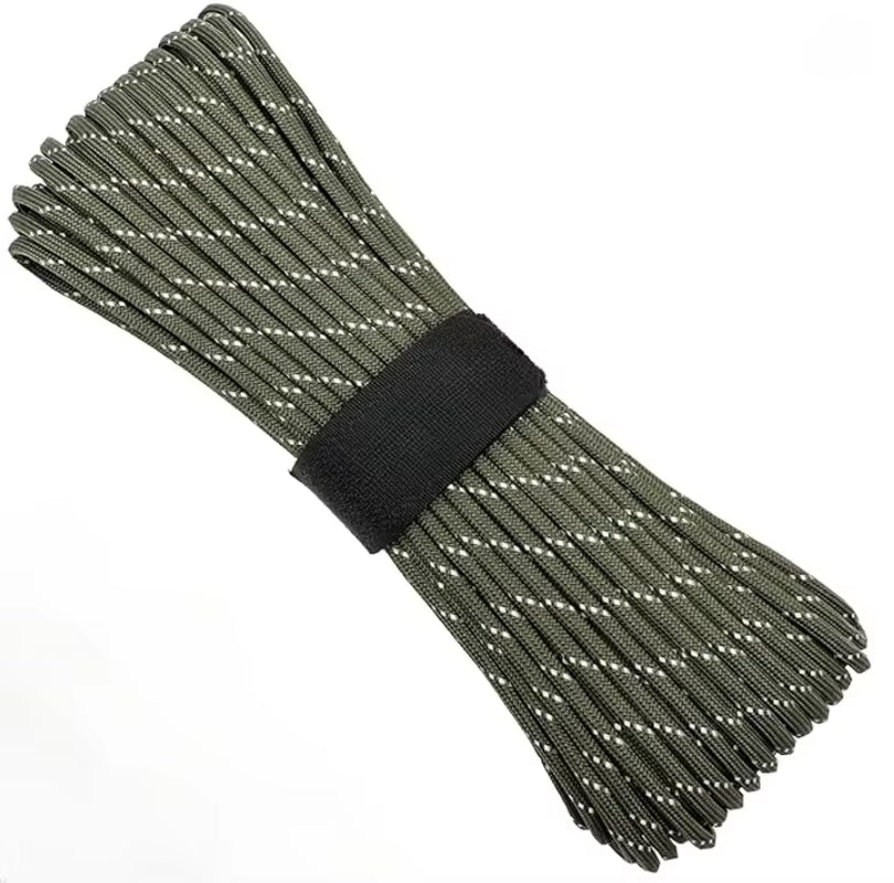 7 Strand 550 Paracord 5 15 30M 100FT Strong Heavy-Duty Camping Rope Tactical Parachute Cord Outdoor Gear Tent Rope 4Mm Hiking