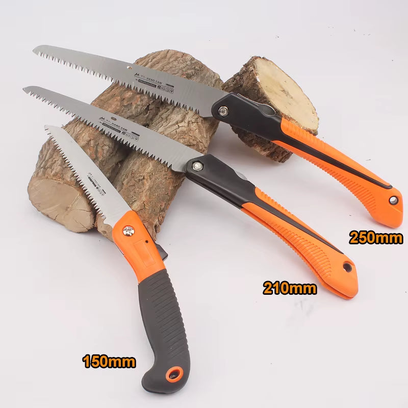 Camping Saw 7TPI Steel Wood Cutting Survival Folding Hand Saw Household Garden Pruning Saw