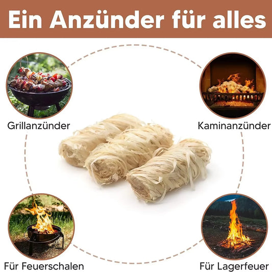 30/100Pcs Natural Fire Starter, Wax Wood Stick, Suitable for Fireplace, Barbecue Stove, Chimney Oven, Charcoal Ignition